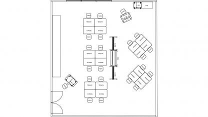 Classroom floor plan