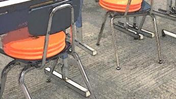 Desks and chairs